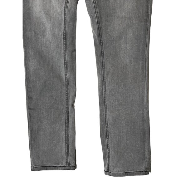 Peace Love World Women's Grey Straight Leg Jeans Size US-4 Cotton Blend Goth - Picture 3 of 10